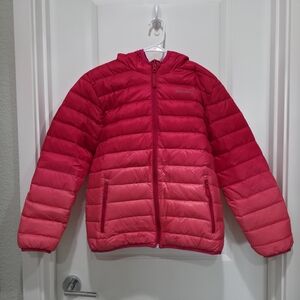 Eddie Bauer Pink Puffer Reversible Jacket